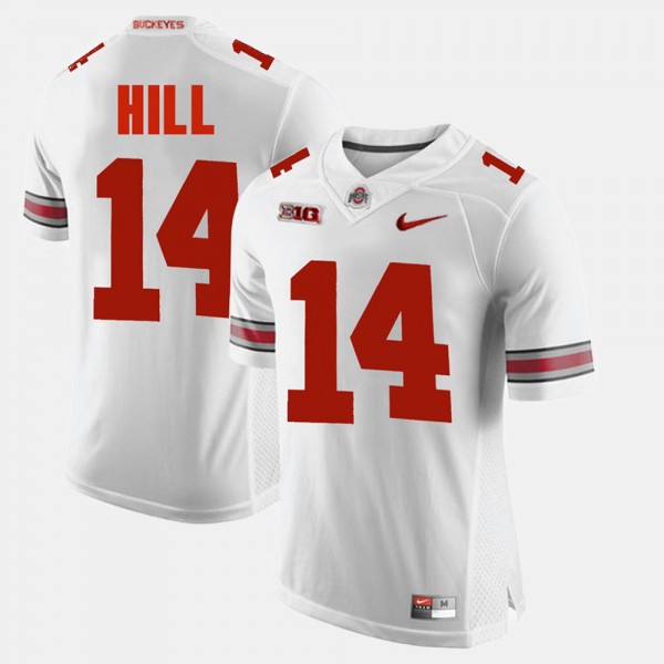 Ohio State Buckeyes K.J. Hill Men's #14 Game Alumni White College Football Jersey 2404XPEG1